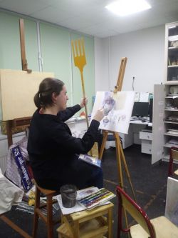 Иван Елисеев за работой